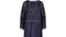 1910s Midnight Blue Silk Dress with Embroidered Chiffon Inserts