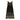 1920s Black and Cream Silk Beaded Long Flapper Dress
