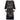 1920s Black Satin and Tulle Lace Flapper Dress