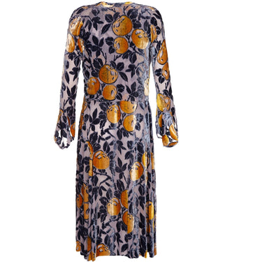 ARCHIVE: 1920s Burnout Panne Silk Velvet Flapper Dress & Jacket