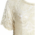 1920's Cream Lace Bridal Dress