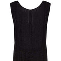 1920s French Couture Black All Over Beaded Flapper Dress