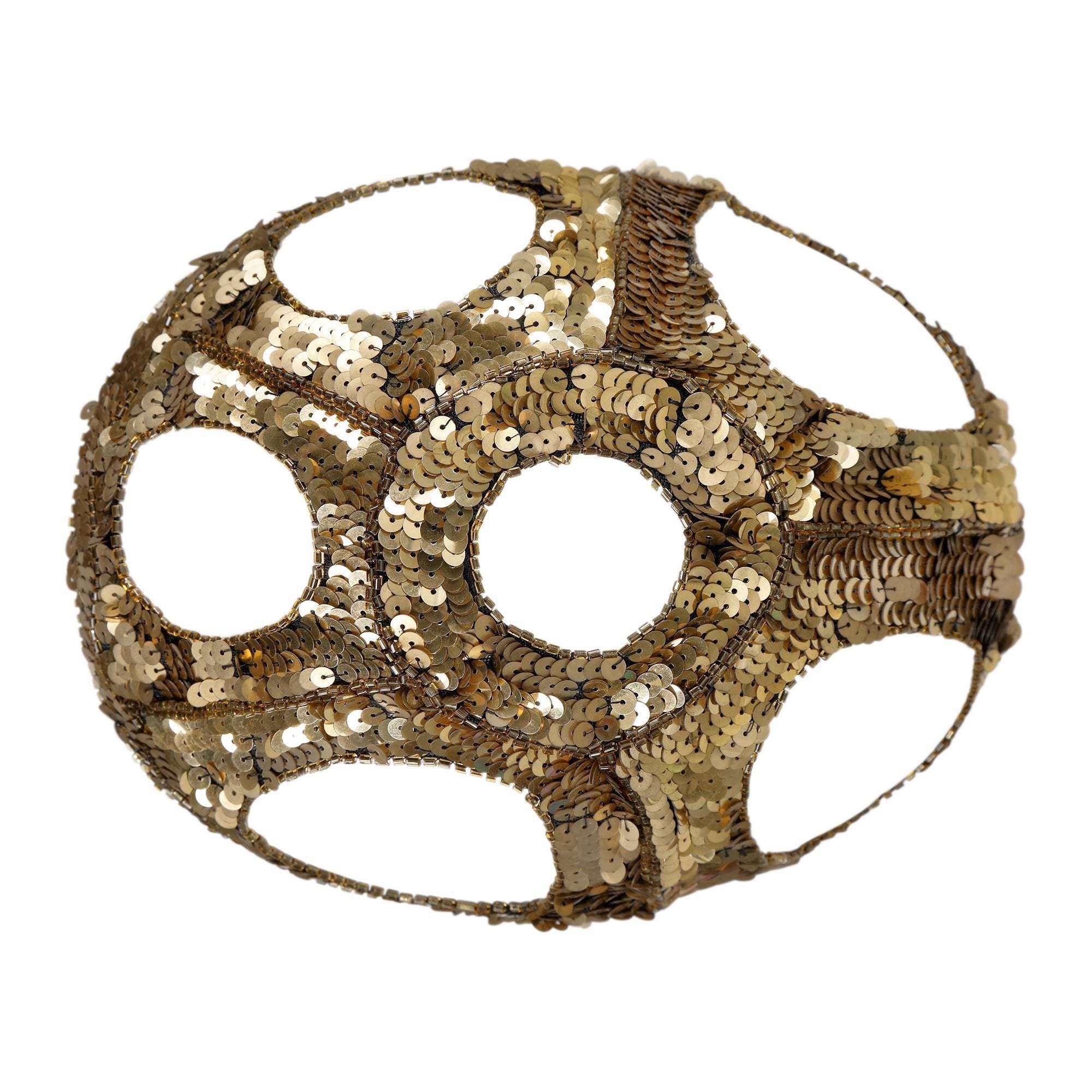 1920s French Gold Sequinned Skull Cap