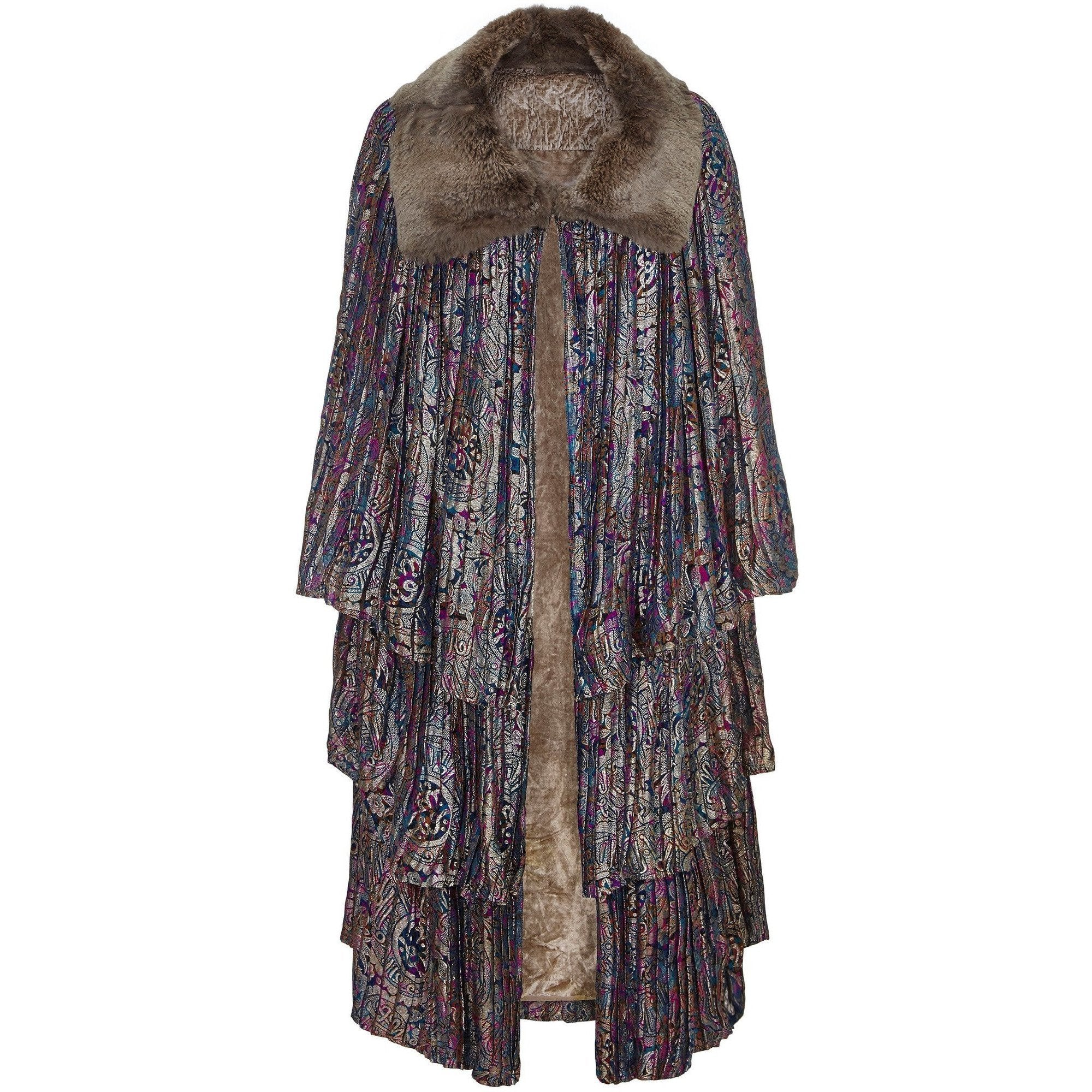 1920s Lame Opera Cape