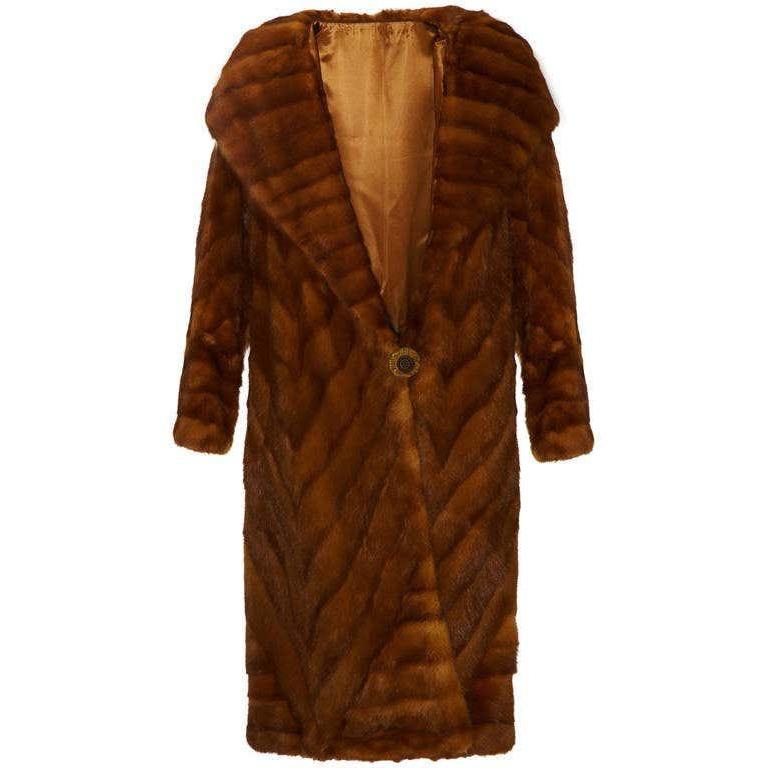 1920s Rare Ermine Flapper Coat