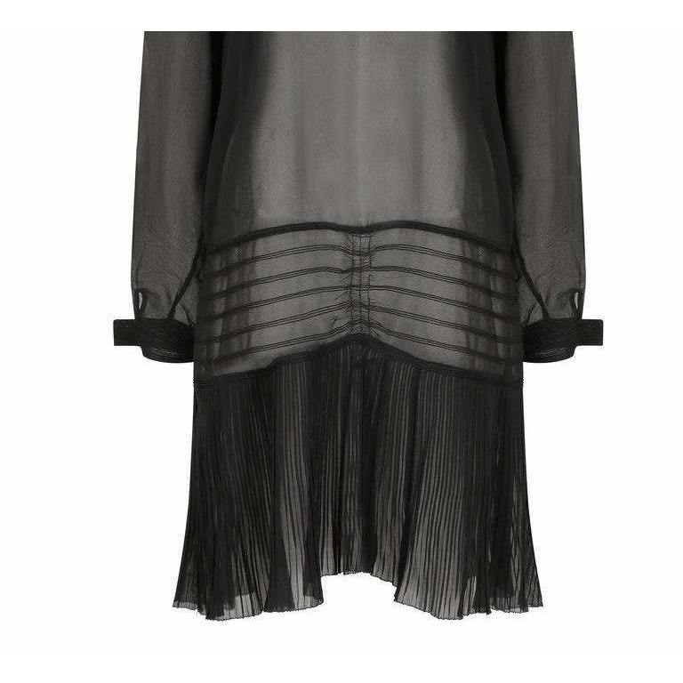 1920s Black Georgette Flapper Dress 1920s Black Georgette Flapper Dress