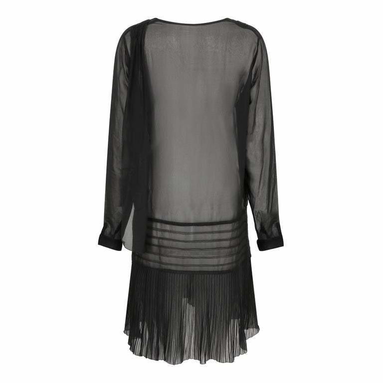 1920s Black Georgette Flapper Dress 1920s Black Georgette Flapper Dress