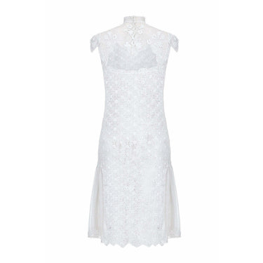 ARCHIVE - 1920s White Handmade Irish Crochet Lace Bridal Dress