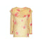 1920s Yellow Chiffon Floral Dress