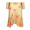 1920s Yellow Chiffon Floral Dress