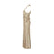 1930s Haute Couture Silver Lame Evening Dress