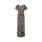 ARCHIVE - 1930s Silk Chiffon Brown Novelty Print Dress