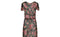 1930s Chiffon and Lame Rose Print Dress