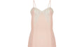 1930s Peach Silk and Lace Insert Slip Dress