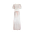ARCHIVE - 1930s Pink Satin and Lace Tie Back Slip Dress