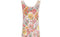 1930s Silk Floral Bias Cut Dress with Applique