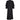 ARCHIVE - 1930s Black Silk Crepe Gown With Kimono Style Embroidered Soutache Sleeves