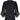 1930s Black Silk Crepe Gown With Kimono Style Embroidered Soutache Sleeves