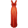 1930s Deep Orange Lame Dress