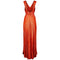 1930s Deep Orange Lame Dress