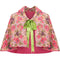 1930s Floral Textured Bed Jacket Cape