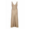 1930s Gold Lame Bias Cut Gown