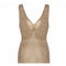 1930s Gold Lame Bias Cut Gown