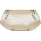 1930s Ivory Satin Beaded Floral Clutch Bag