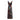1930s Liquid Satin Floral Pattern Bias Cut Dress