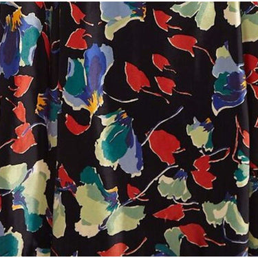 ARCHIVE: 1930s Liquid Satin Floral Pattern Bias Cut Dress