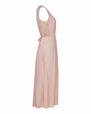 1930s Peach Silk Slip Nightdress