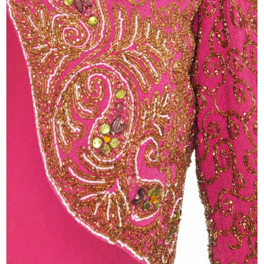 ARCHIVE - 1930s Pink Silk Beaded Bolero