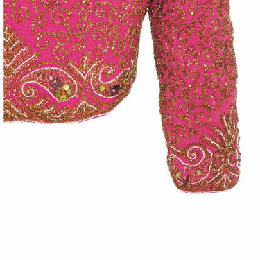 ARCHIVE - 1930s Pink Silk Beaded Bolero