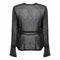 1930s Sheer Beaded Tie Front Jacket