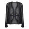 1930s Sheer Beaded Tie Front Jacket