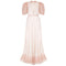 1930s Sheer Pink Organza Tea Gown with Slip