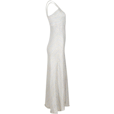 ARCHIVE - 1930s Silver Lamé Bias Cut Gown With Empire Waistband and Matching Jacket
