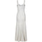 1930s Silver Lamé Bias Cut Gown With Empire Waistband and Matching Jacket