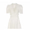 1930s White Floral Cutout Fabric Dress & Matching Jacket