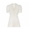 1930s White Floral Cutout Fabric Dress & Matching Jacket