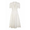 1930s White Floral Cutout Fabric Dress & Matching Jacket