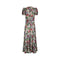 ARCHIVE - 1930s Floral Georgette Full Length Tea Dress