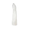 Late 1930s Early 1940s White Crepe Wedding Dress