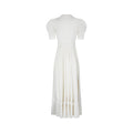 Late 1930s Early 1940s White Crepe Wedding Dress