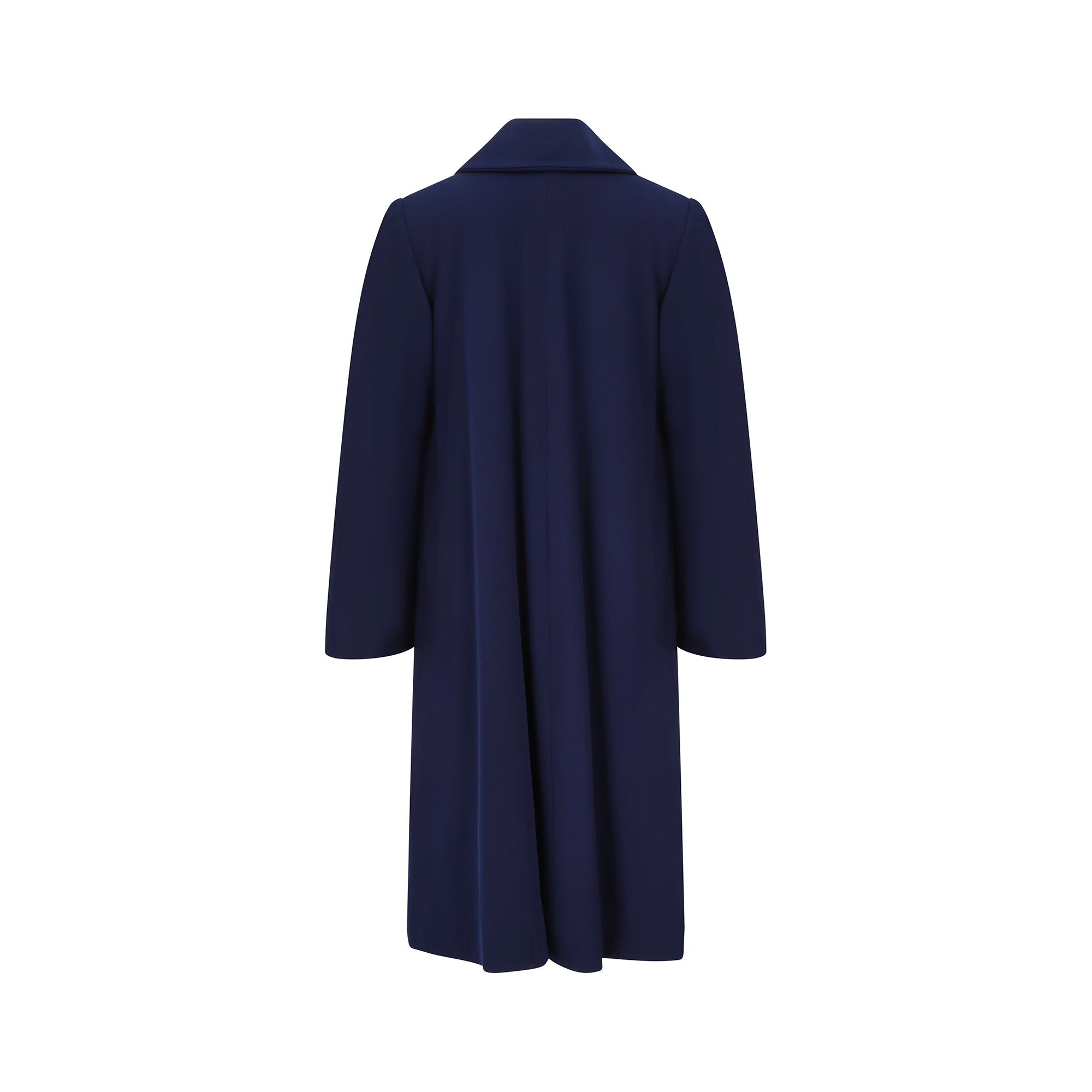 1940s Miss Los Angeles Forstmann Navy Wool Swing Coat