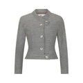 1940s Schleisner Co Flecked Grey Wool Jacket