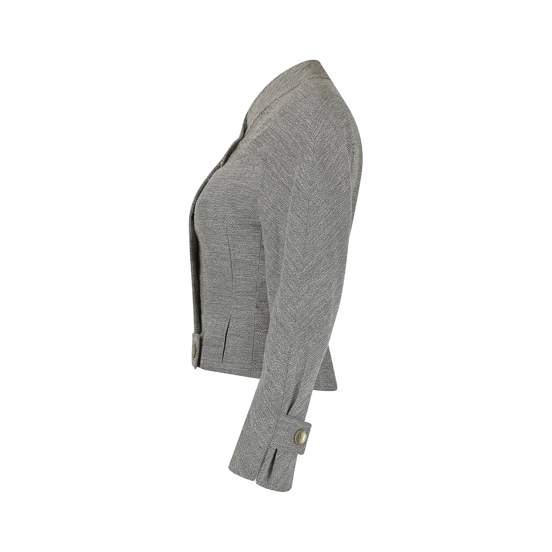 1940s Schleisner Co Flecked Grey Wool Jacket