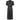 1940s Black Crepe Comet Design Beaded Dress