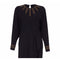 1940s Black Full Length dress with Gold Beading