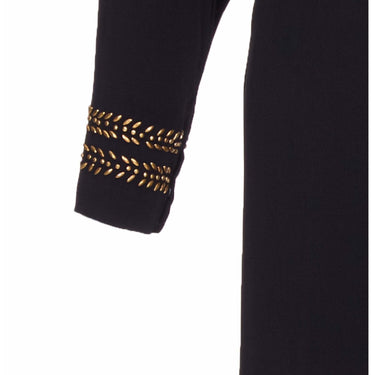 ARCHIVE: 1940s Black Full Length dress with Gold Beading